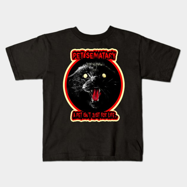 Pet Sematary Kids T-Shirt by Niko Neon